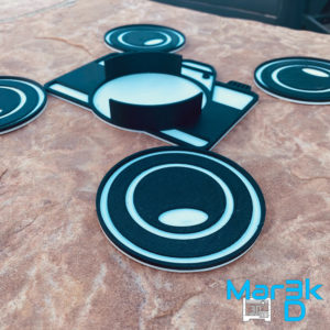 Camera Coaster Set | Photography | Home Decor | Camera Body | Lens Coaster | Photographer | 3D Printed - Image 2