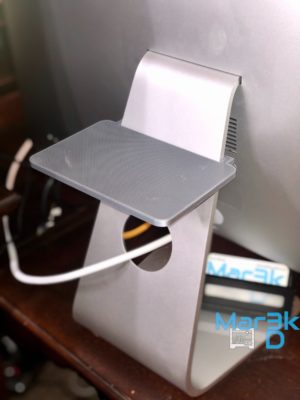 iMac Hidden Storage Shelf | 3D printed | Office | Apple Accessory | External Hard drive - Image 3
