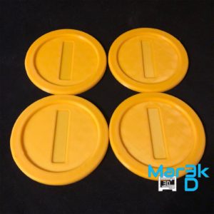 Mario Coin Coaster Set | Super Mario Bros™ | Nintendo™ | 3D Printed - Image 3