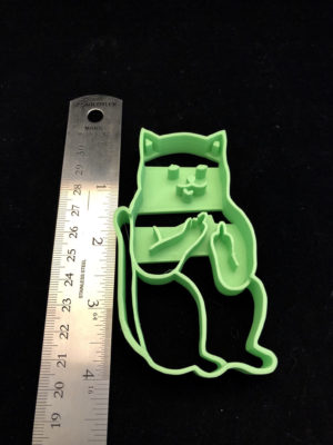 Middle Finger Cat | Cookie Cutter | Fondant | Flipping the Bird | Mature | Funny | Baking - Image 3