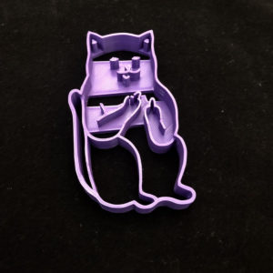 Middle Finger Cat | Cookie Cutter | Fondant | Flipping the Bird | Mature | Funny | Baking - Image 5