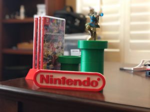 Nintendo Logo Sign | Home Decor | Mario | Zelda | 3D Printed | Retro | Game Room | Man Cave | Kids Gift