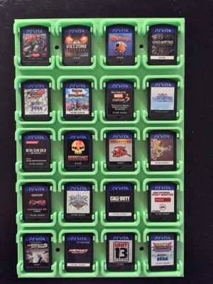 Nintendo Switch & PS Vita Cartridge Rack | 3D Printed | Mario | Wall mount | PS Vita | Cartridge Display - Image 2