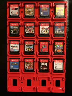 Nintendo Switch & PS Vita Cartridge Rack | 3D Printed | Mario | Wall mount | PS Vita | Cartridge Display - Image 3