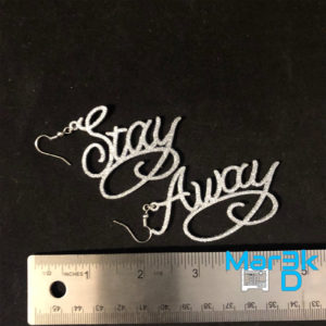 Post Malone Stay Away Earrings | tattoo | face tat | Posty - Image 7