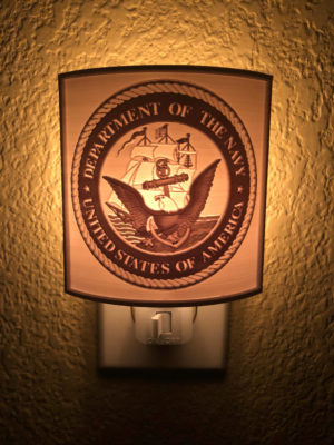 Salute to Military Service Custom 3D Printed Lithophane Nightlight | Marine Corps | Veteran | Devil Dog | Army | Navy | Man Cave - Image 2