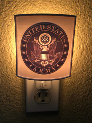 Salute to Military Service Custom 3D Printed Lithophane Nightlight | Marine Corps | Veteran | Devil Dog | Army | Navy | Man Cave - Image 3