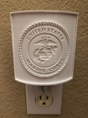 Salute to Military Service Custom 3D Printed Lithophane Nightlight | Marine Corps | Veteran | Devil Dog | Army | Navy | Man Cave - Image 4