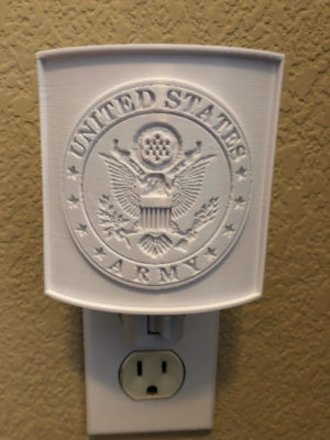 Salute to Military Service Custom 3D Printed Lithophane Nightlight | Marine Corps | Veteran | Devil Dog | Army | Navy | Man Cave - Image 6