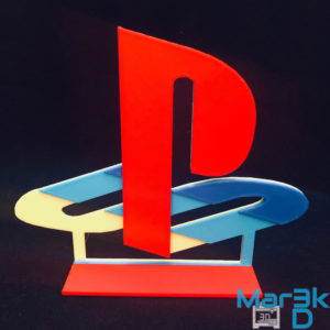 Sony PlayStation® PS1 PSX Logo stand sign | 3D Printed |