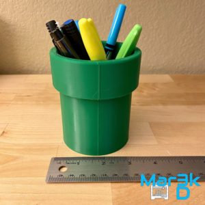 Warp Pipe Themed Pencil Cup | 3D Printed | Office | Mario Bros | Nintendo | Pen Cup - Image 3
