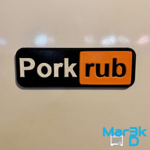 Porkrub Sign | Magnetic | Funny | BBQ | Smoking | 3D Printed - Image 4