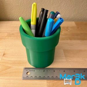 Warp Pipe Themed Pencil Cup | 3D Printed | Office | Mario Bros | Nintendo | Pen Cup